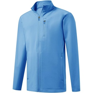 image:imageM MAELREG Full Zip Fleece Lined Jacket for Kids Lightweight Water Resistant Coat Boys Winter Long Sleeve Jackets with PocketsSky Blue