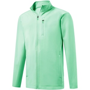 image:imageM MAELREG Full Zip Fleece Lined Jacket for Kids Lightweight Water Resistant Coat Boys Winter Long Sleeve Jackets with PocketsTurquoise