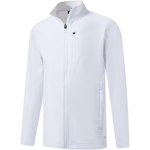 image:imageM MAELREG Full Zip Fleece Lined Jacket for Kids Lightweight Water Resistant Coat Boys Winter Long Sleeve Jackets with PocketsWhite