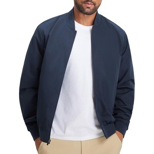 image:imageM MAELREG Mens Bomber Jacket Lightweight Casual Golf Windbreaker Spring Fall Full Zip Up Coat Jackets for Men with 4 PocketsNavy