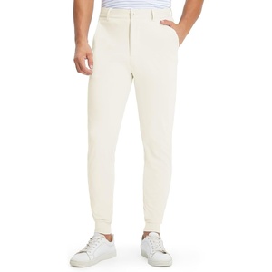 image:imageM MAELREG Mens Golf Pants Stretch MoistureWicking Ankle Zip Men JoggersCream