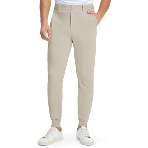 image:imageM MAELREG Mens Golf Pants Stretch MoistureWicking Ankle Zip Men JoggersKhaki Light