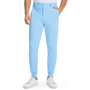 image:imageM MAELREG Mens Golf Pants Stretch MoistureWicking Ankle Zip Men JoggersLight Blue