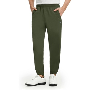 image:imageM MAELREG Mens Golf Rain Pants Waterproof Lightweight Outdoor Hiking Jogger with Zipper PocketsArmy Green