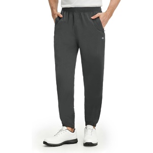 image:imageM MAELREG Mens Golf Rain Pants Waterproof Lightweight Outdoor Hiking Jogger with Zipper PocketsDark Grey