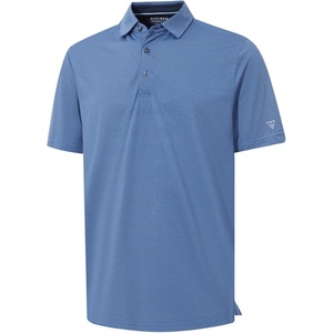 image:imageM MAELREG Mens Jacquard Stripe Golf Shirts Quick Dry Performance Short Sleeve Moisture Wicking Polo Shirt for MenLight Blue Navy