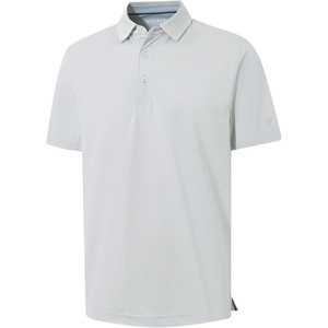 image:imageM MAELREG Mens Jacquard Stripe Golf Shirts Quick Dry Performance Short Sleeve Moisture Wicking Polo Shirt for MenLight Gery White
