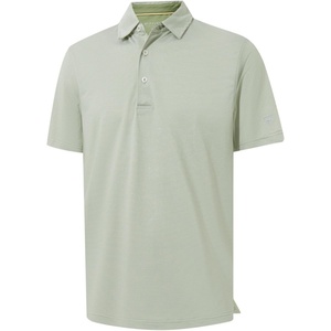 image:imageM MAELREG Mens Jacquard Stripe Golf Shirts Quick Dry Performance Short Sleeve Moisture Wicking Polo Shirt for MenMoss Green White