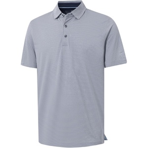 image:imageM MAELREG Mens Jacquard Stripe Golf Shirts Quick Dry Performance Short Sleeve Moisture Wicking Polo Shirt for MenNavy White