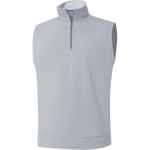 image:imageM MAELREG Mens Quarter Zip Pullover Golf Vest Mock Neck Lightweight VestLunar Rock Melange