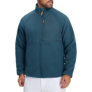 image:imageM MAELREG Mens Reversible Fleece Jacket with 5 Pockets Lightweight Zip Up Golf Jackets Winter Warm Casual Coat WindbreakerDark Blue