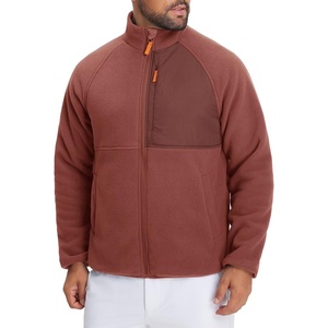 image:imageM MAELREG Mens Reversible Fleece Jacket with 5 Pockets Lightweight Zip Up Golf Jackets Winter Warm Casual Coat WindbreakerMaroon